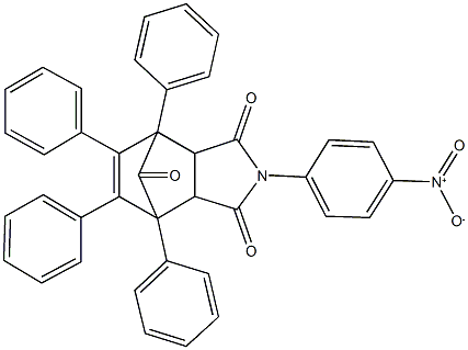 4-{4-nitrophenyl}-1,7,8,9-tetraphenyl-4-azatricyclo[5.2.1.0~2,6~]dec-8-ene-3,5,10-trione,499187-73-4,结构式