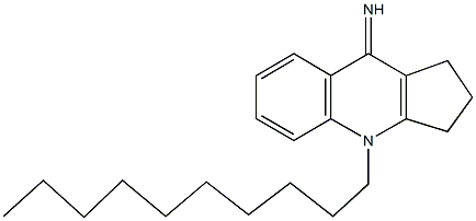 4-decyl-1,2,3,4-tetrahydro-9H-cyclopenta[b]quinolin-9-imine 结构式