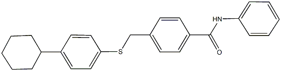 499190-48-6 4-{[(4-cyclohexylphenyl)sulfanyl]methyl}-N-phenylbenzamide