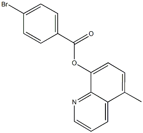 5-methyl-8-quinolinyl 4-bromobenzoate Struktur