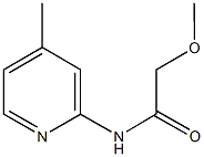 2-methoxy-N-(4-methyl-2-pyridinyl)acetamide Structure