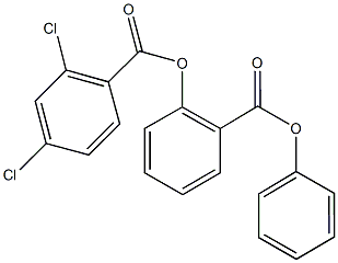 2-(phenoxycarbonyl)phenyl 2,4-dichlorobenzoate 结构式