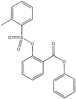 phenyl 2-{[(2-methylphenyl)sulfonyl]oxy}benzoate 结构式