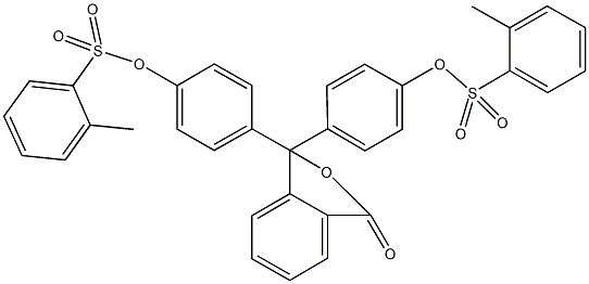 4-[1-(4-{[(2-methylphenyl)sulfonyl]oxy}phenyl)-3-oxo-1,3-dihydro-2-benzofuran-1-yl]phenyl 2-methylbenzenesulfonate Structure