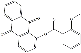9,10-dioxo-9,10-dihydro-1-anthracenyl 2-methoxybenzoate Structure