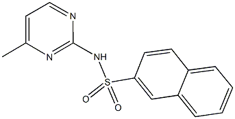 N-(4-methyl-2-pyrimidinyl)-2-naphthalenesulfonamide Structure