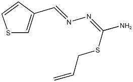 allyl N'-(3-thienylmethylene)hydrazonothiocarbamate Structure
