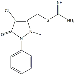 (4-chloro-2-methyl-5-oxo-1-phenyl-2,5-dihydro-1H-pyrazol-3-yl)methyl imidothiocarbamate,499197-44-3,结构式