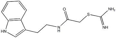 2-{[2-(1H-indol-3-yl)ethyl]amino}-2-oxoethyl imidothiocarbamate Struktur