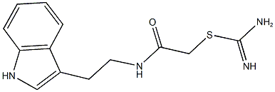 2-{[2-(1H-indol-3-yl)ethyl]amino}-2-oxoethyl imidothiocarbamate Structure