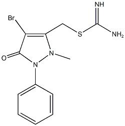 (4-bromo-2-methyl-5-oxo-1-phenyl-2,5-dihydro-1H-pyrazol-3-yl)methyl imidothiocarbamate,499197-48-7,结构式