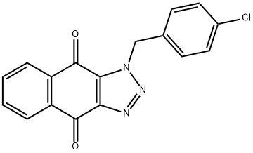 1-(4-chlorobenzyl)-1H-naphtho[2,3-d][1,2,3]triazole-4,9-dione 化学構造式