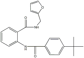2-[(4-tert-butylbenzoyl)amino]-N-(2-furylmethyl)benzamide,499198-58-2,结构式