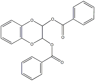 3-(benzoyloxy)-2,3-dihydro-1,4-benzodioxin-2-yl benzoate Structure