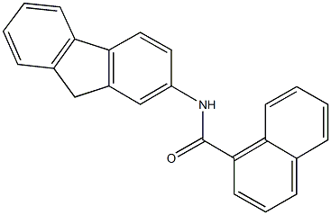 N-(9H-fluoren-2-yl)-1-naphthamide Struktur