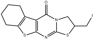 2-(iodomethyl)-2,3,6,7,8,9-hexahydro-5H-[1]benzothieno[2,3-d][1,3]thiazolo[3,2-a]pyrimidin-5-one 结构式