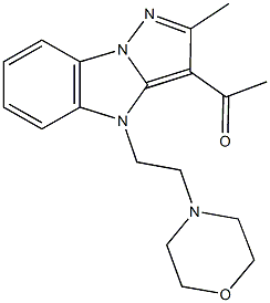 1-[2-methyl-4-(2-morpholin-4-ylethyl)-4H-pyrazolo[1,5-a]benzimidazol-3-yl]ethanone,499997-19-2,结构式