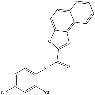 N-(2,4-dichlorophenyl)naphtho[2,1-b]furan-2-carboxamide,500002-33-5,结构式