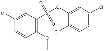 2,5-dichlorophenyl 5-chloro-2-methoxybenzenesulfonate Structure