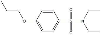 N,N-diethyl-4-propoxybenzenesulfonamide 化学構造式