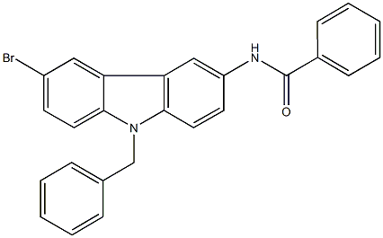 N-(9-benzyl-6-bromo-9H-carbazol-3-yl)benzamide Structure