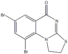 7,9-dibromo-1,2-dihydro-5H-[1,3]thiazolo[3,2-a]quinazolin-5-one,500016-25-1,结构式