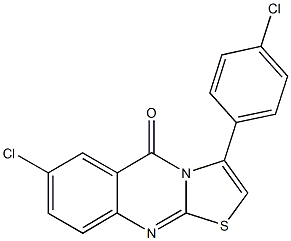 500016-31-9 7-chloro-3-(4-chlorophenyl)-5H-[1,3]thiazolo[2,3-b]quinazolin-5-one