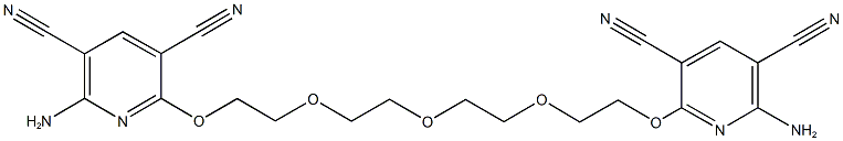 500016-85-3 2-amino-6-{2-[2-(2-{2-[(6-amino-3,5-dicyano-2-pyridinyl)oxy]ethoxy}ethoxy)ethoxy]ethoxy}-3,5-pyridinedicarbonitrile