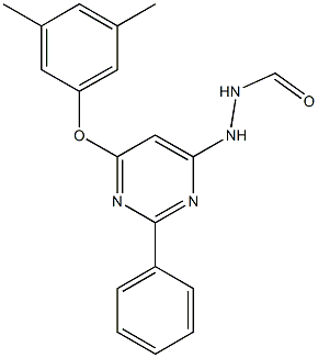 N'-[6-(3,5-dimethylphenoxy)-2-phenyl-4-pyrimidinyl]formic hydrazide,500017-06-1,结构式