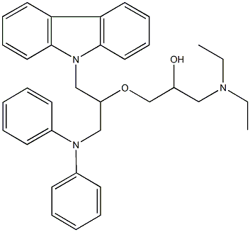 1-{2-(9H-carbazol-9-yl)-1-[(diphenylamino)methyl]ethoxy}-3-(diethylamino)-2-propanol|