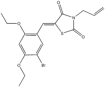 3-allyl-5-(5-bromo-2,4-diethoxybenzylidene)-1,3-thiazolidine-2,4-dione Structure
