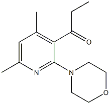 1-[4,6-dimethyl-2-(4-morpholinyl)-3-pyridinyl]-1-propanone|