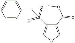 methyl 4-(benzylsulfonyl)-3-thiophenecarboxylate,500191-21-9,结构式