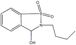 2-butyl-2,3-dihydro-1,2-benzisothiazol-3-ol 1,1-dioxide Structure