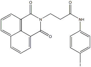 3-(1,3-dioxo-1H-benzo[de]isoquinolin-2(3H)-yl)-N-(4-iodophenyl)propanamide Struktur