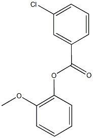 2-methoxyphenyl 3-chlorobenzoate 结构式