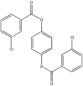 4-[(3-chlorobenzoyl)oxy]phenyl 3-chlorobenzoate Structure