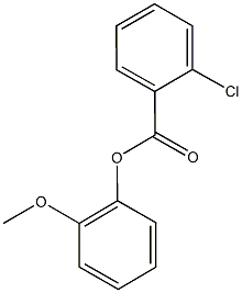 2-methoxyphenyl 2-chlorobenzoate 化学構造式