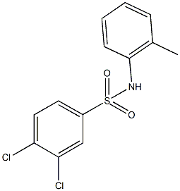 3,4-dichloro-N-(2-methylphenyl)benzenesulfonamide Structure