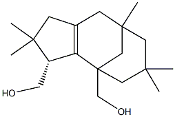 [3-(hydroxymethyl)-4,4,8,10,10-pentamethyltricyclo[6.3.1.0~2,6~]dodec-2(6)-en-1-yl]methanol Struktur