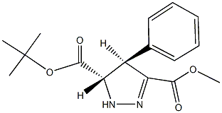 5-tert-butyl 3-methyl 4-phenyl-4,5-dihydro-1H-pyrazole-3,5-dicarboxylate 化学構造式