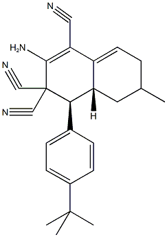 500219-02-3 2-amino-4-(4-tert-butylphenyl)-6-methyl-4a,5,6,7-tetrahydro-1,3,3(4H)-naphthalenetricarbonitrile