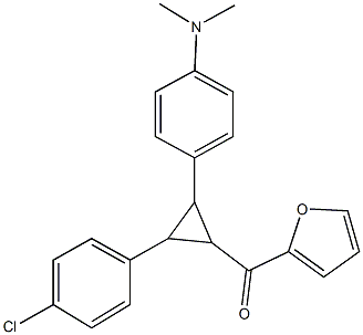 {2-(4-chlorophenyl)-3-[4-(dimethylamino)phenyl]cyclopropyl}(2-furyl)methanone Structure
