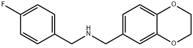 N-(2,3-dihydro-1,4-benzodioxin-6-ylmethyl)-N-(4-fluorobenzyl)amine,500221-68-1,结构式