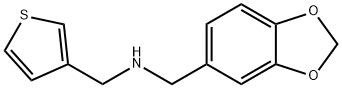 N-(1,3-benzodioxol-5-ylmethyl)-N-(3-thienylmethyl)amine 化学構造式