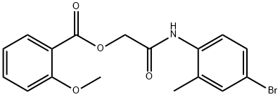 2-(4-bromo-2-methylanilino)-2-oxoethyl 2-methoxybenzoate Structure