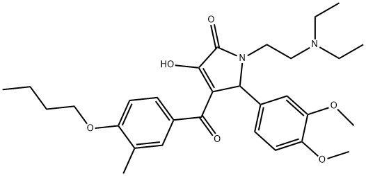 4-(4-butoxy-3-methylbenzoyl)-1-[2-(diethylamino)ethyl]-5-(3,4-dimethoxyphenyl)-3-hydroxy-1,5-dihydro-2H-pyrrol-2-one|