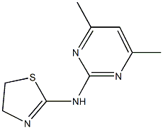 N-(4,5-dihydro-1,3-thiazol-2-yl)-N-(4,6-dimethyl-2-pyrimidinyl)amine Structure