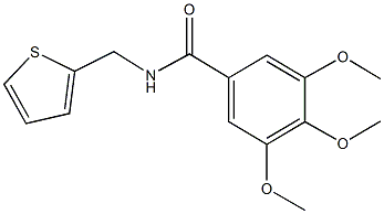 3,4,5-trimethoxy-N-(2-thienylmethyl)benzamide 结构式