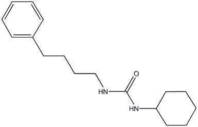 N-cyclohexyl-N'-(4-phenylbutyl)urea Structure